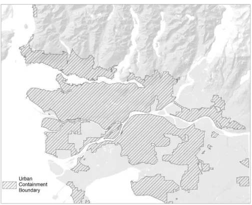 Figure 1: Metro Vancouver’s Urban Containment Boundary