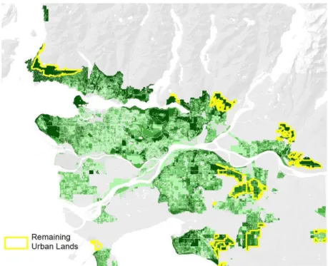 Figure 15: Remaining General Urban areas within the Urban Containment Boundary 41