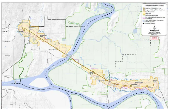 Figure 1: Lougheed Corridor Monitoring Study Area 