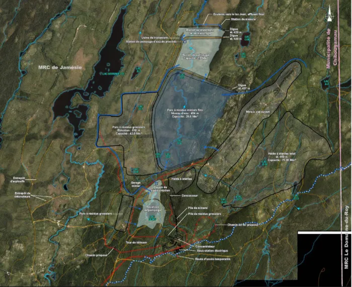 Figure 3-1 : Disposition des installations proposées 