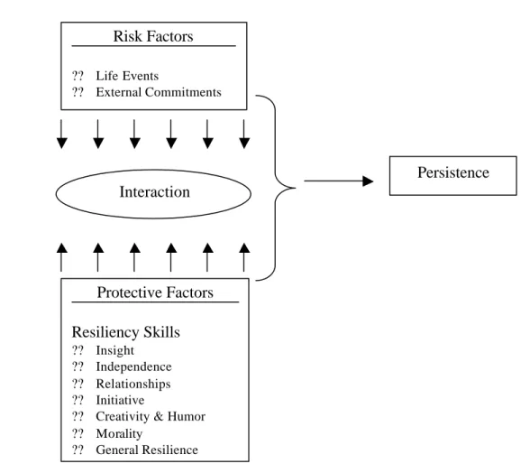 Figure 1. Factors affecting persistence in distance education. 