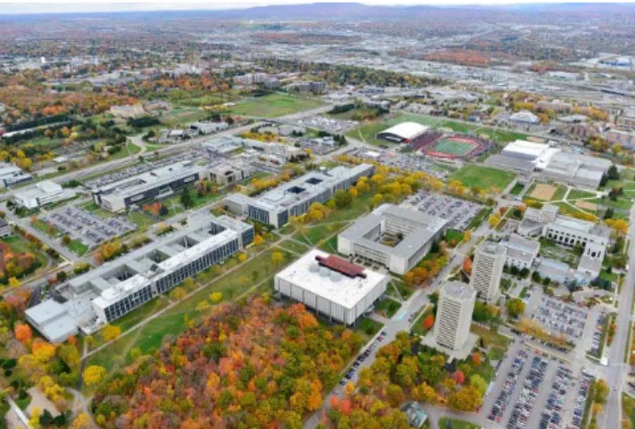 Figure 2 : Photo aérienne du campus de l'université Laval 