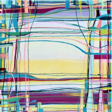 Figure 1. Social Distancing, March 2020, 36 x 36, Acrylic on Canvas Gallery Wrap