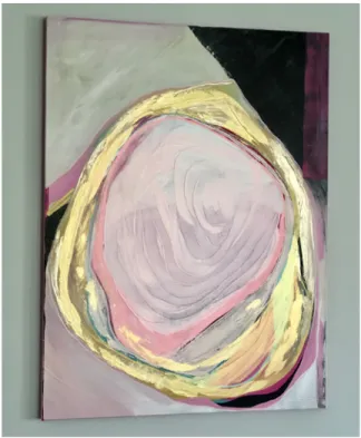 Figure 3. Love, March 2020, 40 x 30, Mixed Media on Canvas Gallery Wrap