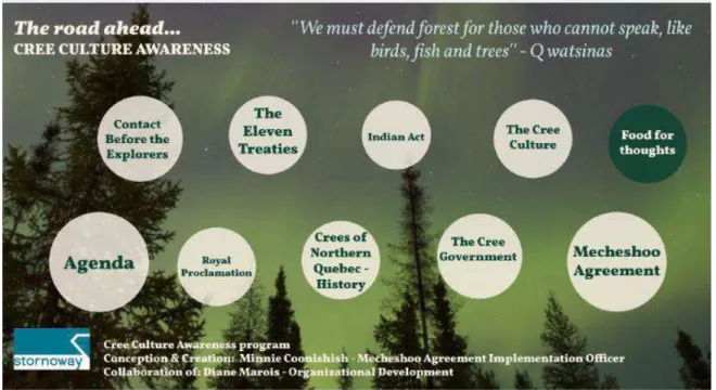 Figure 8.14  Cree culture awareness programs 