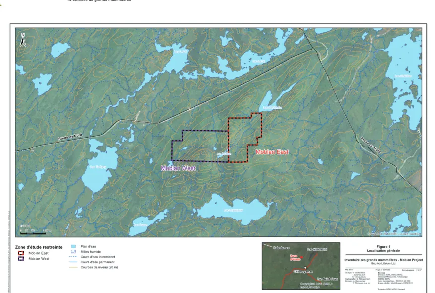 Figure 1 : Localisation générale de la zone d’étude 