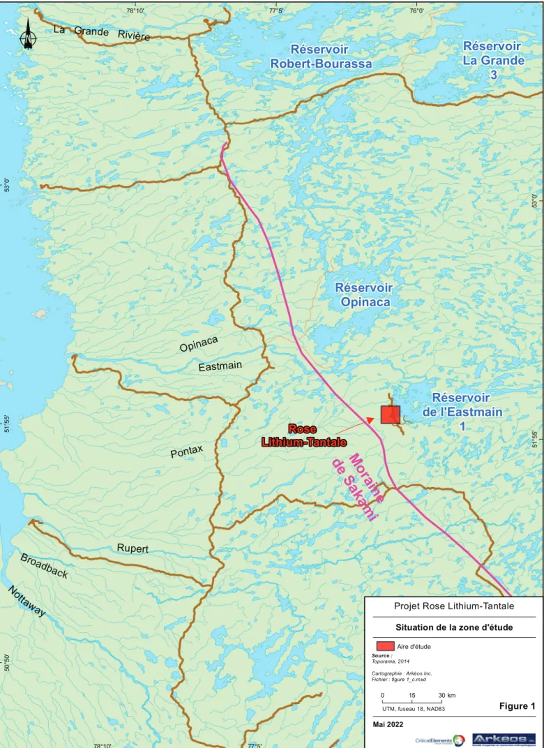 Figure 1 -  Situation du projet
