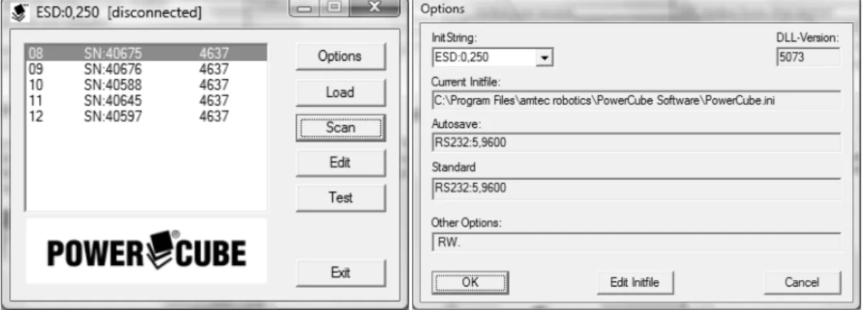 Fig. 3.17 PowerCube Main Dialog 